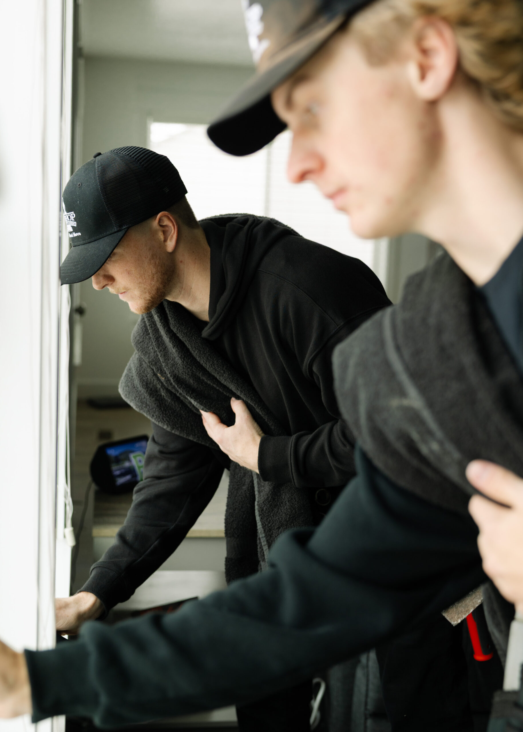 Two individuals in casual attire.