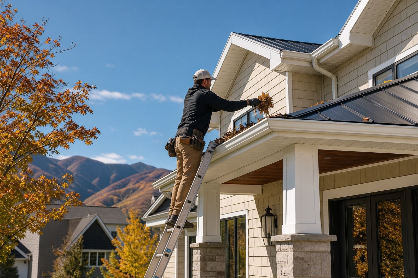 Gutter Cleaning in Logan & Cache Valley: When to Do It (and What It Costs to Skip) — Bishop Window Cleaning